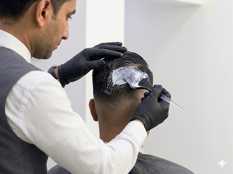 Hair coloring service